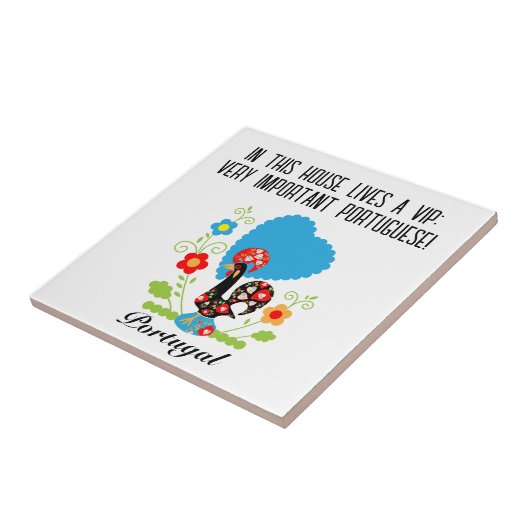 Carreau Le coq portugais (Côté)