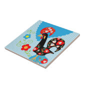 Carreau Le coq portugais de Barcelos (Côté)