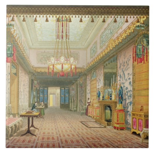 Carreau Le couloir ou la longue galerie dans sa phase (Devant)