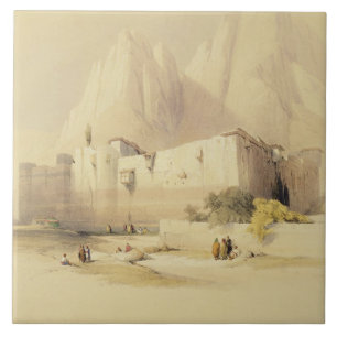 Carreau Le couvent de St Catherine, mont Sinaï, Februar