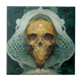 Carreau Le crâne d'abeille de drone Imaginaire Sci-Fi (Devant)