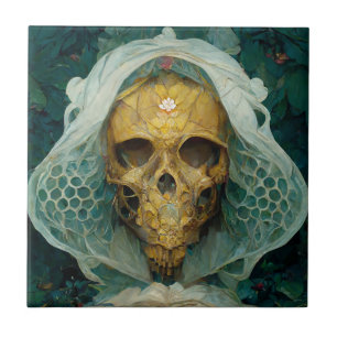 Carreau Le crâne d'abeille de drone Imaginaire Sci-Fi