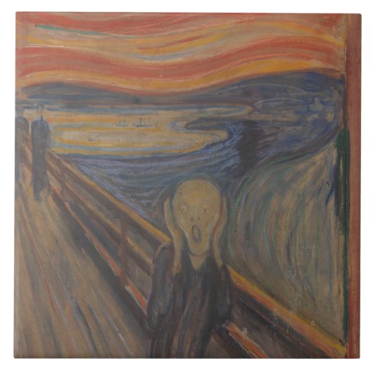 Carreau Le cri de la nature par Edvard Munch 1893 (Devant)