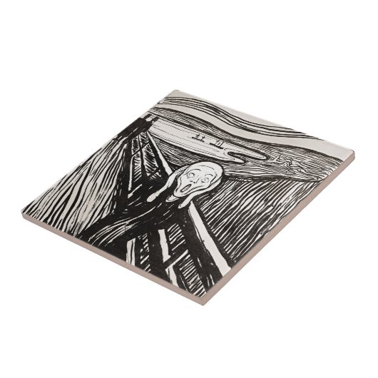 Carreau Le cri d'Edward Munch (Côté)