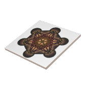 Carreau Le cube de Metatron - symbole sacré de la (Côté)