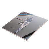 Carreau Le cuirassé New Jersey d'en haut (Côté)