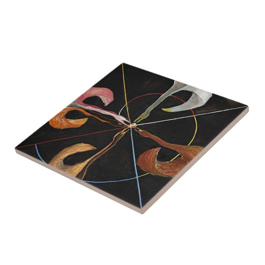 Carreau Le Cygne, Groupe IX, No 7 par Hilma af Klint (Côté)