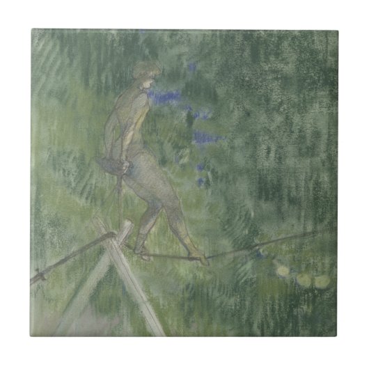 Carreau Le danseur de corde (en pastel) (Devant)