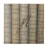Carreau Le ~ de trombone a roulé le musical de ~ d'arrière (Devant)