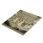 Carreau Le de valse (gravure colorée) (Côté)