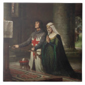 Carreau Le Dédication (Chevalier médiéval et Sa Dame) (Devant)