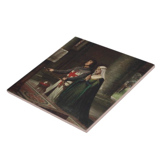 Carreau Le Dédication (Chevalier médiéval et Sa Dame) (Côté)