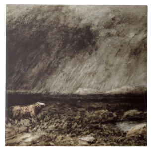 Carreau Le défi sur amarre, près du Bettws-y-Coed, non