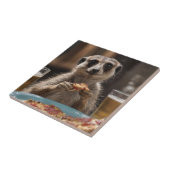 Carreau Le Déjeuner De Meerkat Sneaky, (Côté)
