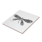 Carreau Le "Demoiselle" est une libellule (Côté)