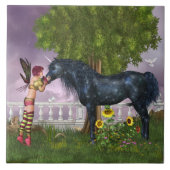 Carreau Le dernier carrelage noir Unicorn (Devant)