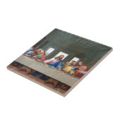 Carreau Le dernier dîner par Leonardo da Vinci (Côté)