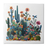 Carreau Le désert fleurit le mirage luxuriant (Devant)