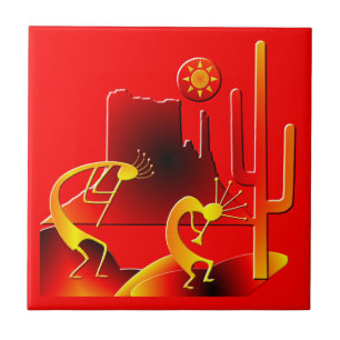 Carreau Le désert Kokopelli