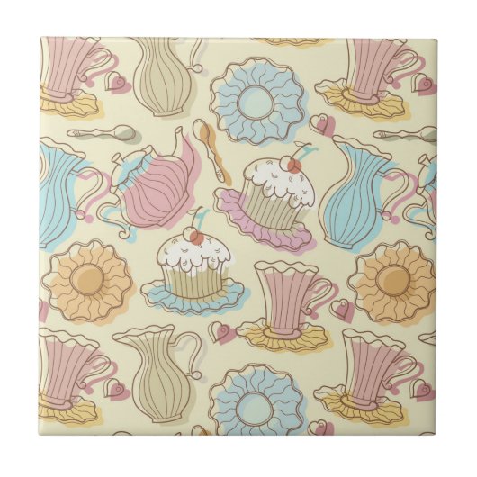 Carreau Le dessin de main bombe des silhouettes (Devant)