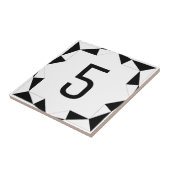 Carreau Le diamant facette noir et blanc (Côté)