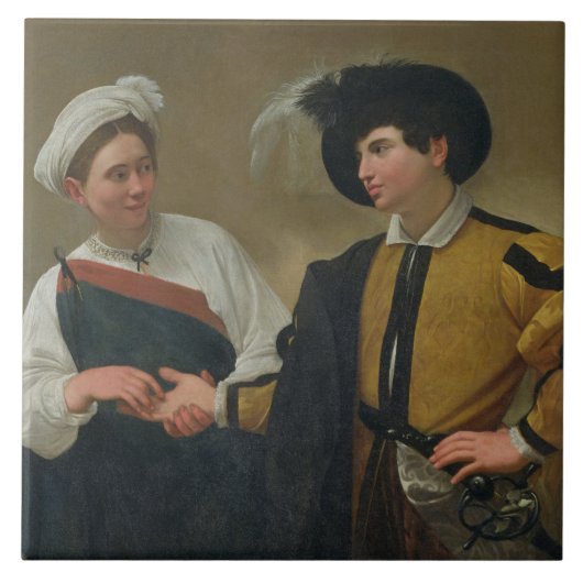 Carreau Le diseur de bonne aventure (La Buona Ventura), (Devant)