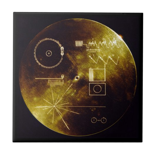 Carreau Le disque d'or de Voyager (Devant)