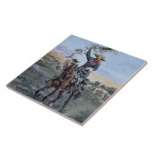 Carreau "Le drapeau de la paix" par Frederic Remington (Côté)