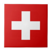 Carreau Le drapeau de la Suisse (Devant)