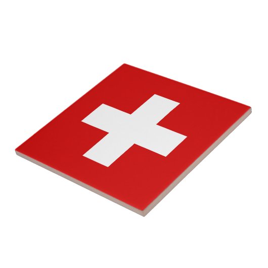 Carreau Le drapeau de la Suisse (Côté)