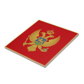 Carreau Le drapeau de Monténégro (Côté)