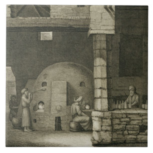 Carreau Le fabricant de bouteille en verre, des arts du