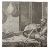 Carreau Le fabricant de panier, des arts et des commerces (Devant)