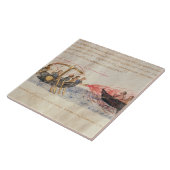 Carreau Le feu grec (vélin) (Côté)