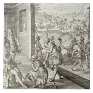 Carreau Le fort espagnol Caroline, 1565 de capture, de