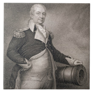 Carreau Le Général principal Henry Knox (1750-1806) grav