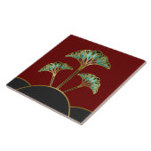 Carreau Le Ginkgo d'art déco laisse la tuile décorative (Côté)