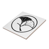 Carreau Le ginkgo de Yin et de yang part en anneau (Côté)