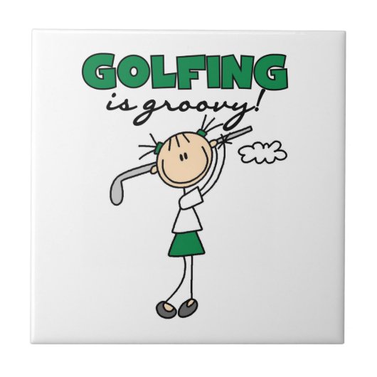 Carreau Le golf est super (Devant)