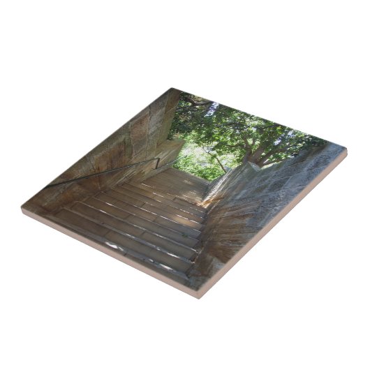 Carreau Le grès fait un pas tuile (Côté)