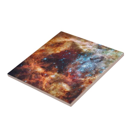 Carreau Le groupe d'étoile orange et bleue avec le (Côté)