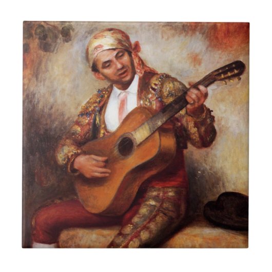 Carreau Le guitariste espagnol (par Pierre-August Renoir) (Devant)