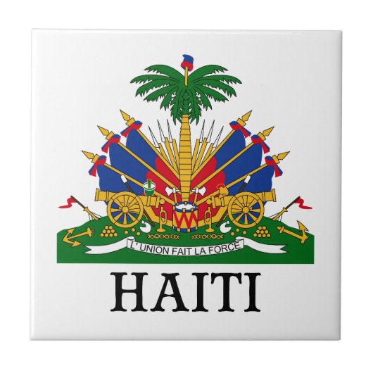 Carreau Le HAÏTI - emblème/manteau des (Devant)