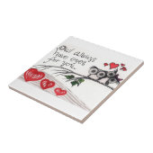 Carreau Le hibou ont toujours des yeux pour vous - petits (Côté)