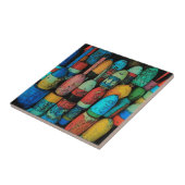 Carreau Le homard maintient à flot la tuile (Côté)