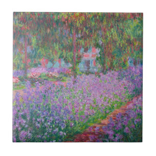 Carreau Le jardin de l'artiste à Giverny par Claude Monet