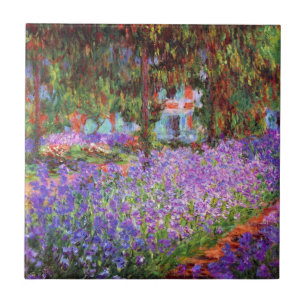 Carreau Le jardin de l'artiste chez Giverny par Monet
