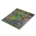 Carreau Le Jardin Iris De Giverny By Claude Monet<br><div class="desc">Le jardin d'Iris à Giverny peint par Claude Monet. Vers 1900. Cette image est du domaine public.</div>