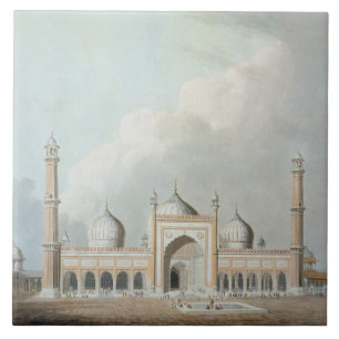 Carreau Le Jummah Musjed, Delhi, plat XXIII du 'Orient