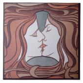 Carreau Le Kiss Peter Behrens Art Nouveau Art Déco (Devant)